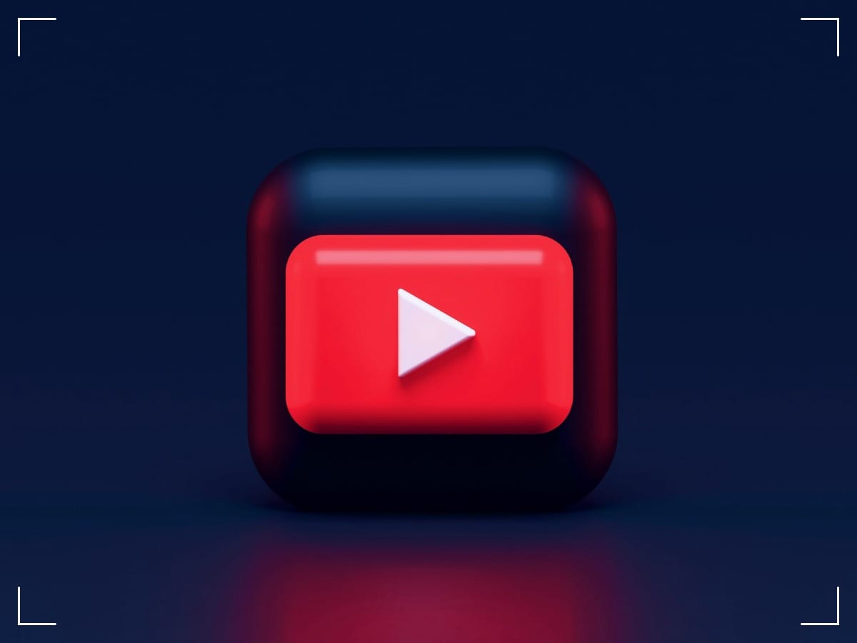 YouTube Logo on a black background.