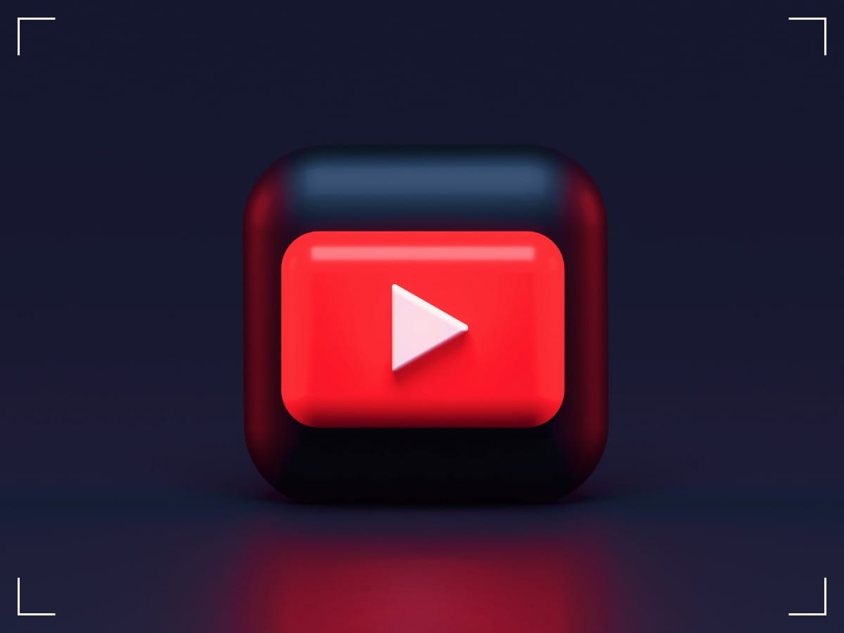 YouTube logo on a black background.