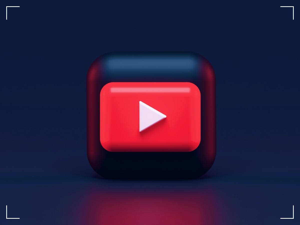 YouTube logo on a black background.