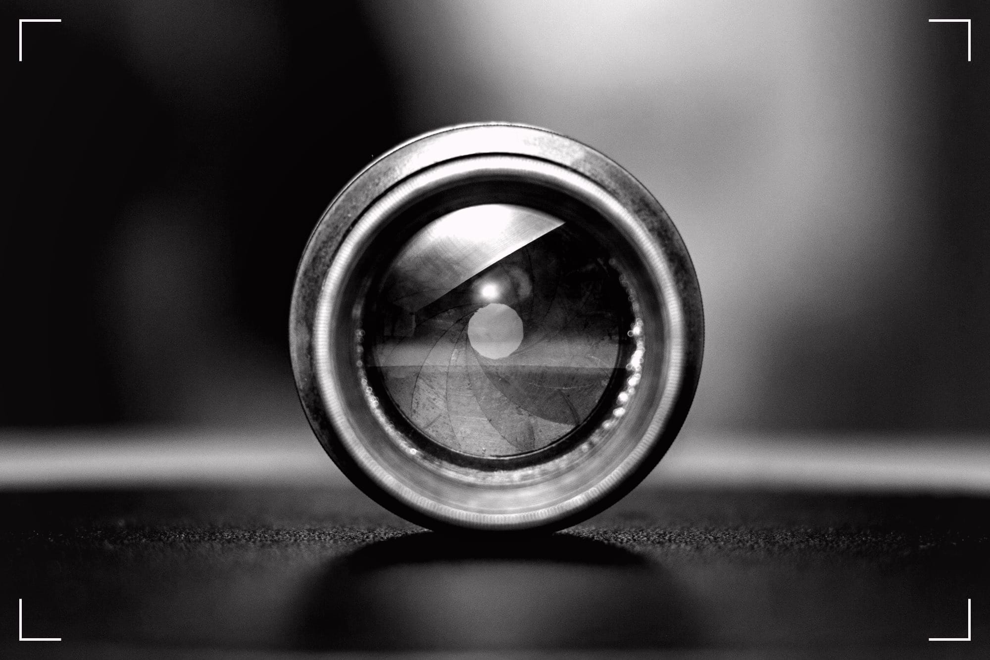 Anb old, photo camera lens.